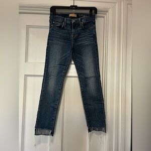 7 For All Mankind Medium Blue Cropped Jeans
